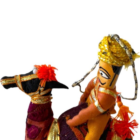 Kathputli Hanging 'Prince on Horse' Decoration Ornament - Picture 4 of 8